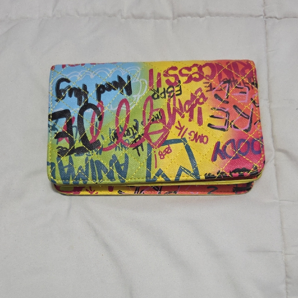 Colorful Graffiti Women's Clutch